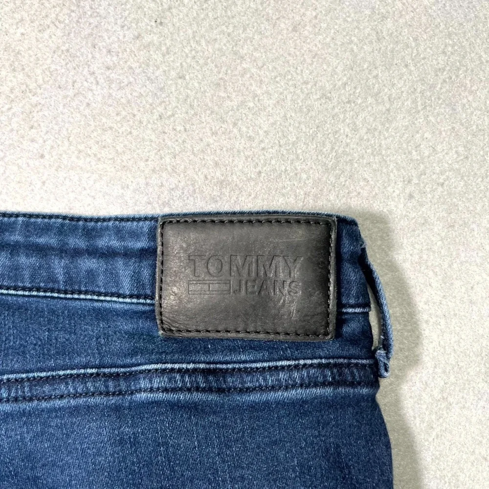 Tommy Jeans Mens 33x32 Blue Denim Nora Mr Skny Avdbs Dark Wash‎ Mid Rise Skinny